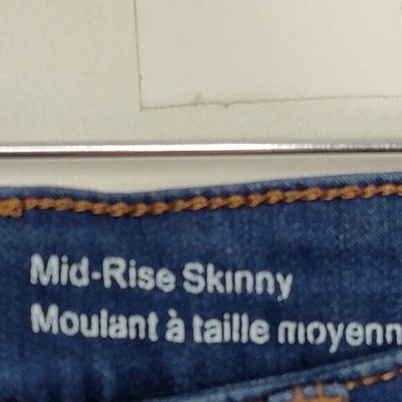 Massimo Women's Mid-Rise Skinny Jeans 12/31 Cotton Blend Denim 32x27 - Picture 5 of 10